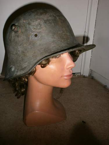 Close up from my steel helmet collection in detail