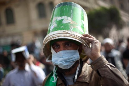 helmets in use by the Egyptian military