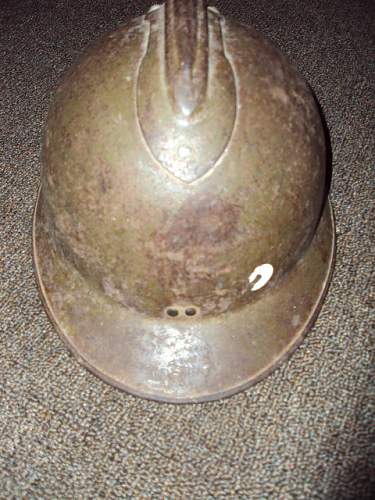 French m26/ spanish helmet with writing on it ???