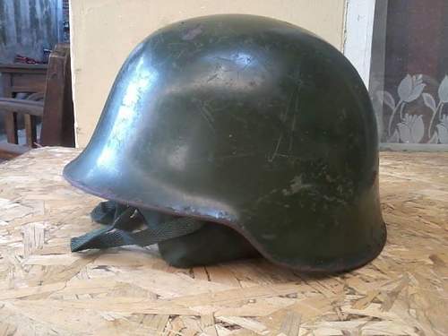 German steel helmet lookalike? Need help to identify the helmet