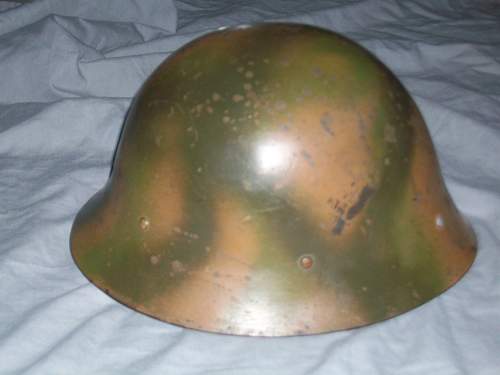 WWII Finnish Camo Helmet?