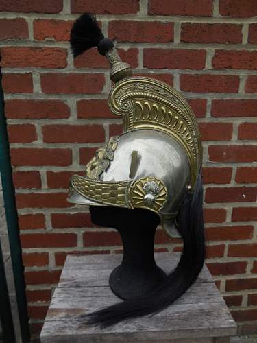 Belgian helmet cuirasser