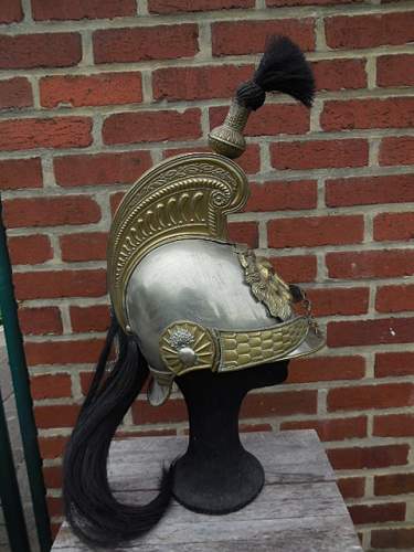 Belgian helmet cuirasser