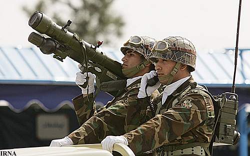 can you ID the helmets used by these Iranian soldiers?