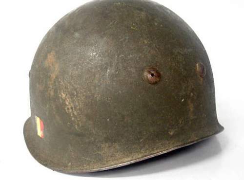 Belgian paratroopers helmet mfg by West Germany