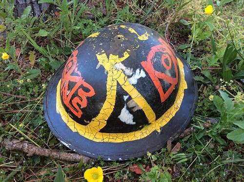 Hippie/Woodstock helmet