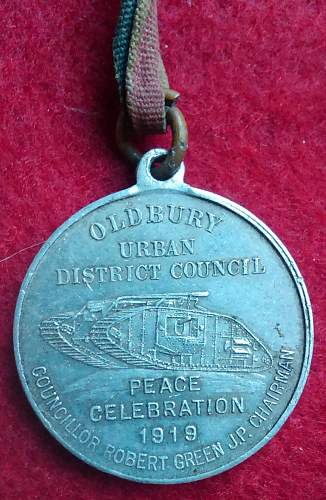 Oldbury Carriage Works Peace Medal