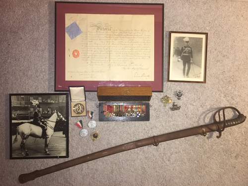 British Brigadier General Grouping!****** Estate Purchase Miniature Medals, sword, etc...