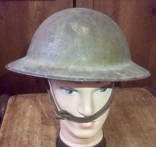 British Mk1 Brodie Helmet named