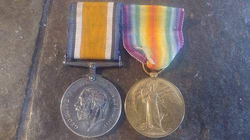 A couple WWI Medals