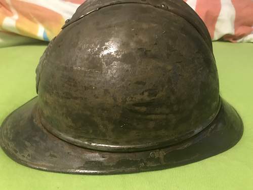 My M1915 adrian helmet from the belgium army and british Brodie Mk1 helmet used from the USA