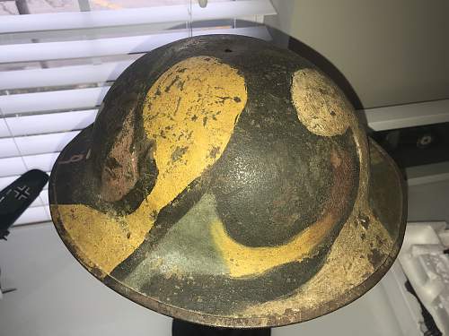 WW1 (US?) Hand-Painted Helmet