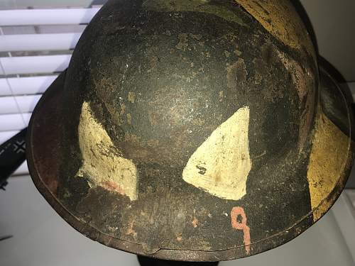 WW1 (US?) Hand-Painted Helmet