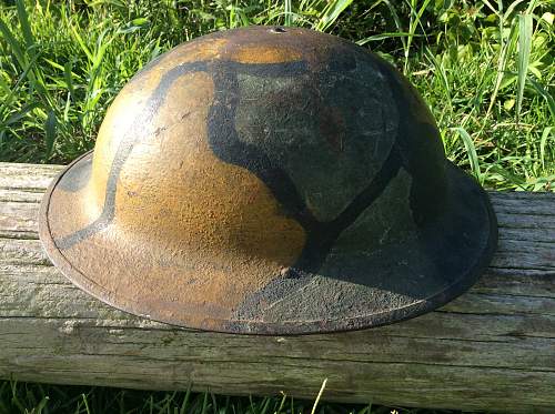 WW1 (US?) Hand-Painted Helmet