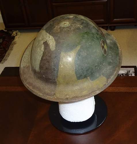 WW1 Souvenir painted Helmet.