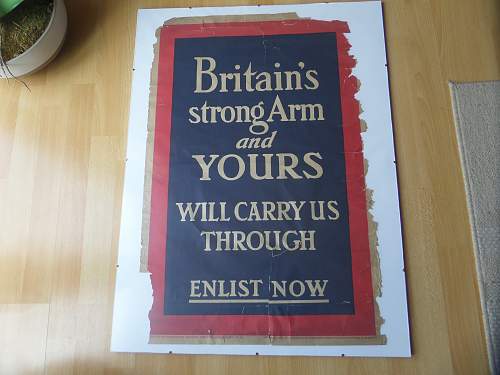 New Fea market find Original ww1 British Posters