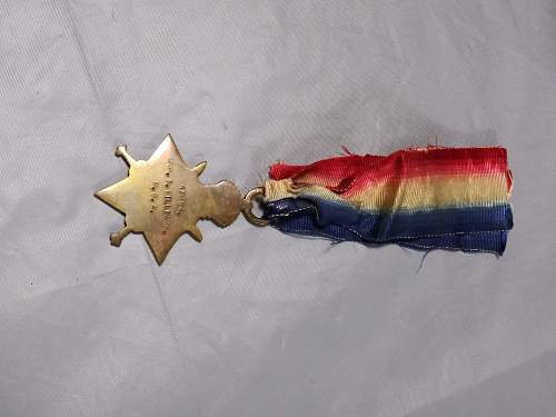 WW1 English Medal Named 1914-15 Star