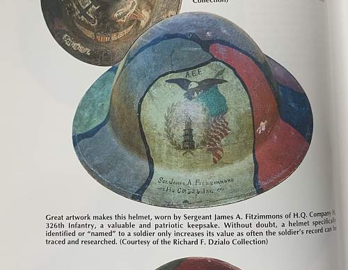 WW1 Souvenir painted Helmet.