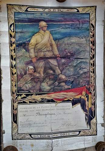 WWI Belgian Yser death certificate?