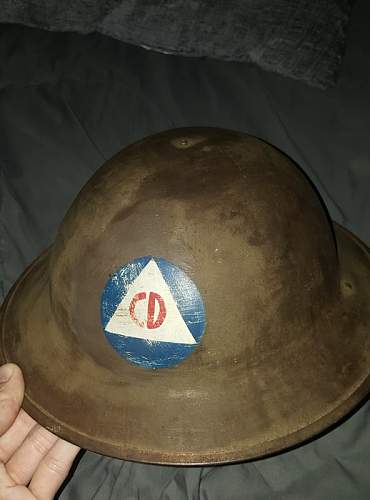 WWI ? Civil Defense Helmet