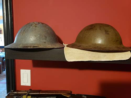 British mk1a rimless Brodie helmet