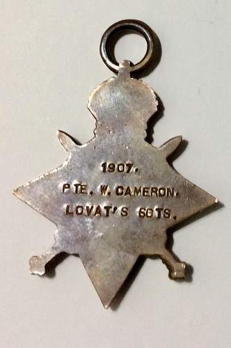 1914-15 star medal help on name research