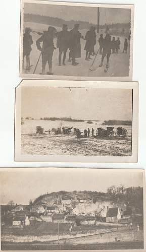 My WW 1 Pre and post artillery barrage pic's.