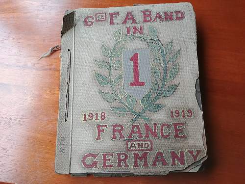 WWI incredible photo album big red one