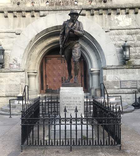 14th Infantry Monument in Brooklyn, NY this Morning