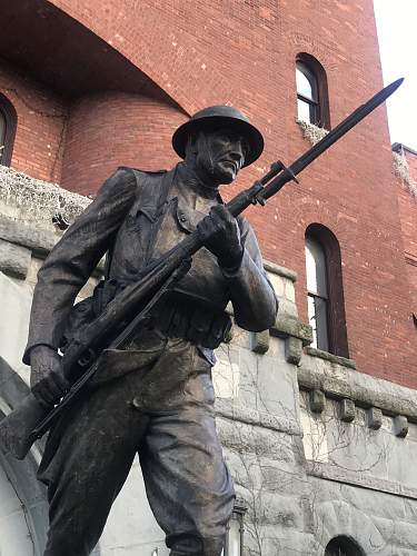 14th Infantry Monument in Brooklyn, NY this Morning