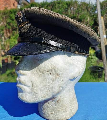 WW1 RFC RAF Officers Visor Cap