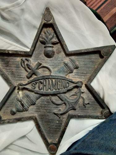 Help -WW1 Saint Chamod tank plaque