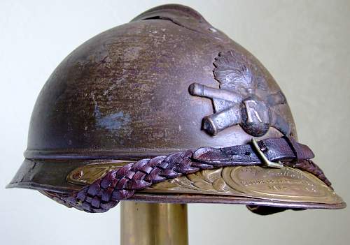 French Adrian helmet ....with that little something.