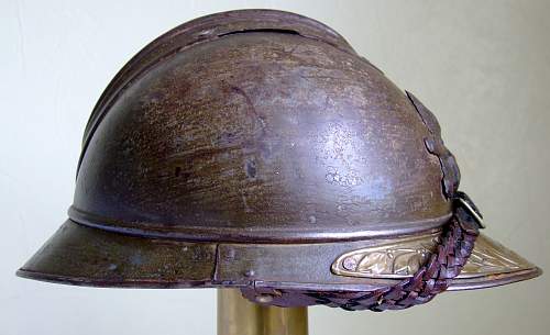 French Adrian helmet ....with that little something.