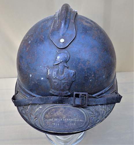French Adrian helmet ....with that little something.
