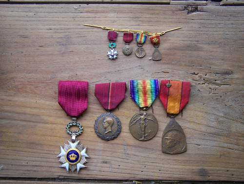 belgian medal group found on a flea market