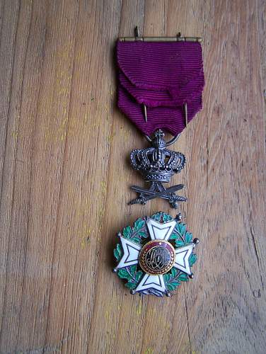 belgian medal group found on a flea market