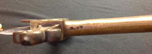 Brass hilt dagger made using 1903 pattern bayonet blade