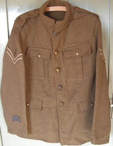 WW1 Royal Garrison Artillery uniform