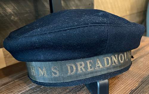 I'd like some opinions from the experts on this HMS Dreadnought Navy Cap...