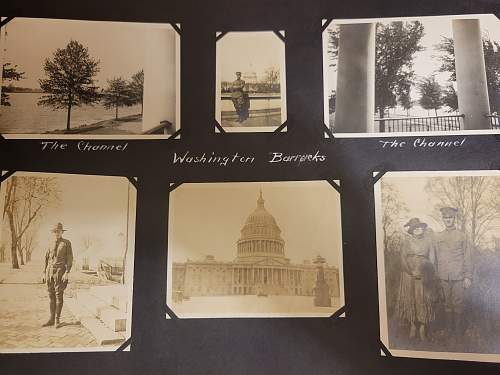 WWI US Officers photo album