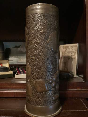 75mm trench art shell