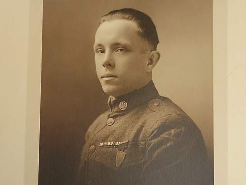 WWI Yankee division photo and medal