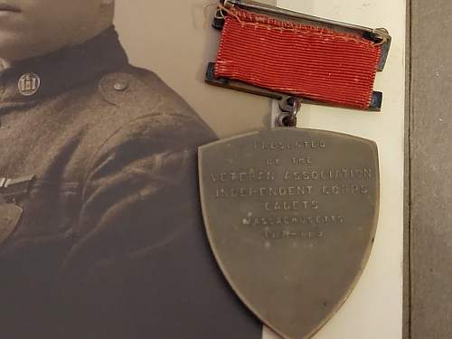 WWI Yankee division photo and medal