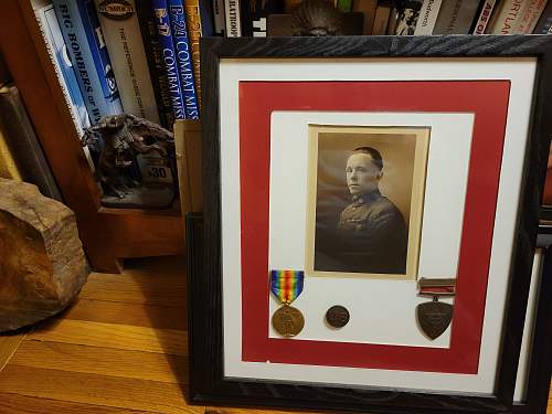 WWI Yankee division photo and medal