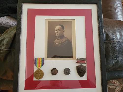 WWI Yankee division photo and medal