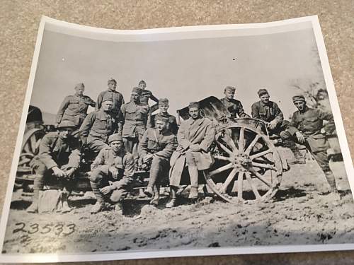 WW1 photos HQ and captured German gun