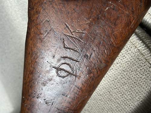 Engraving on Greek Mannlicher–Schönauer M1903/14 Carbine Stock