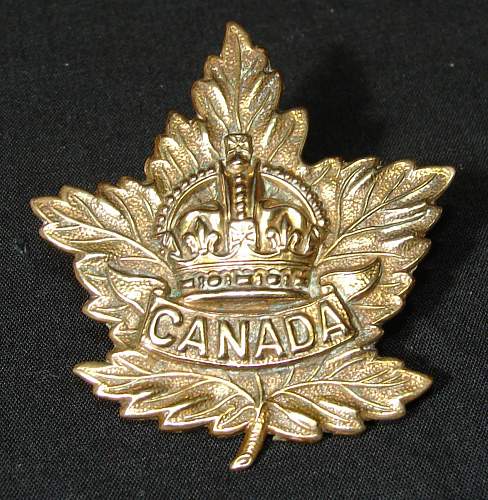 Possibly Uncommon WW1 Canada Hat Badge, What do I have?