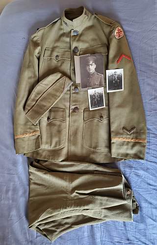 WWI US Uniform With Photos